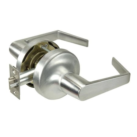 Gan Eden 2.75 in. Backset Commercial Passage Augusta Lever Grade 2 Cylindrical Lock, Satin Chrome GA1636486